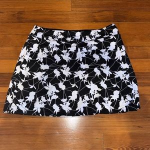 Black and white skorts